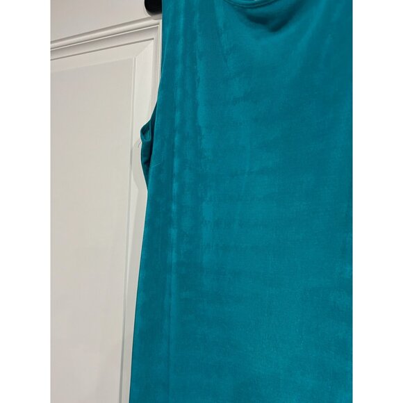 JM Collection Sleeveless Teal Maxi Dress Sz 1X - Picture 4 of 8
